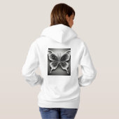 Butterfly Art Dualdesign Hoodie (Schwarz voll)