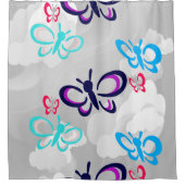 Butterfly Art Duschvorhang (Vorderseite)