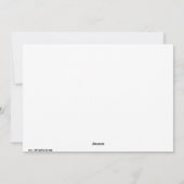 Butterfly Art Feiertagskarte (Rückseite)