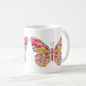 Butterfly Art Kaffeetasse (VorderseiteRechts)