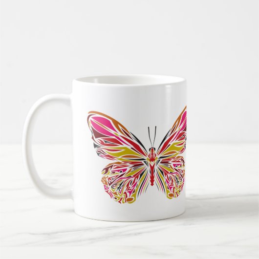 Butterfly Art Kaffeetasse (Links)