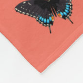 Butterfly Art Monarch Prints Pink Butterfly Transm Fleecedecke (Ecke)