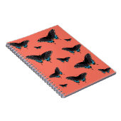 Butterfly Art Monarch Prints Pink Butterfly Transm Notizblock (Rechte Seite)