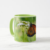 Butterfly Art Monarch Wildblume Tasse Cup (Vorderseite Links)