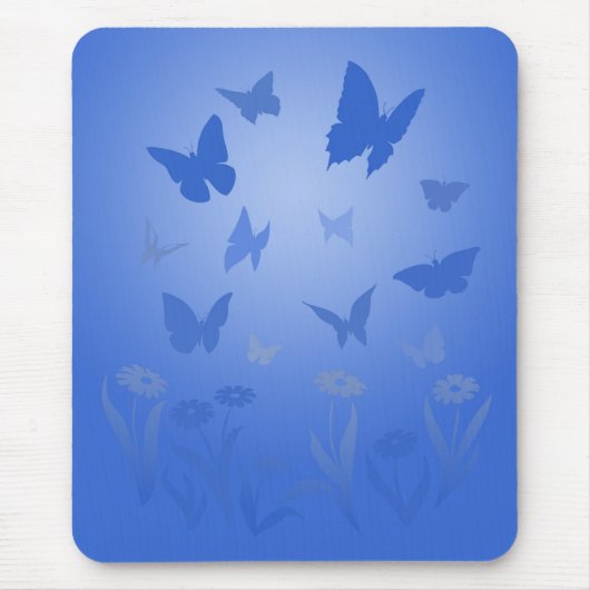 Butterfly Art Mousepad Blue Butterfly Geschenke (Vorne)