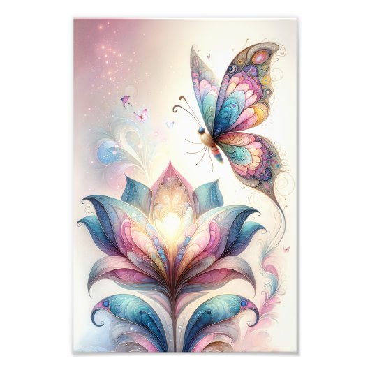 Butterfly Art Posters Dorm Zimmer Idee für Mädchen Fotodruck (Vorne)