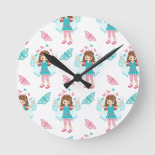 Butterfly Art Runde Wanduhr