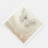 Butterfly Art Soft Palette Grafik Design Serviette (Ecke)