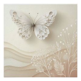 Butterfly Art Soft Palette Graphic Design Poster