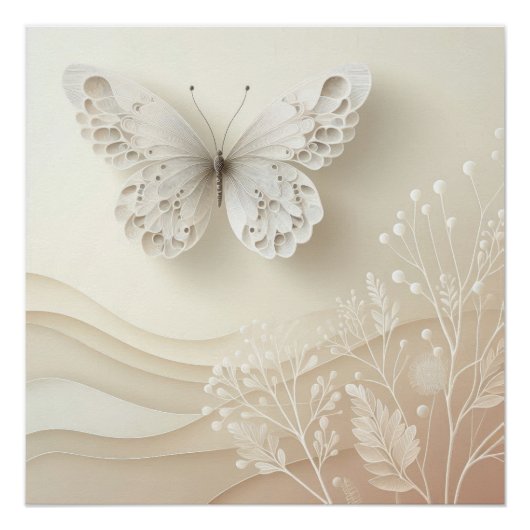 Butterfly Art Soft Palette Graphic Design Poster (Vorderseite)