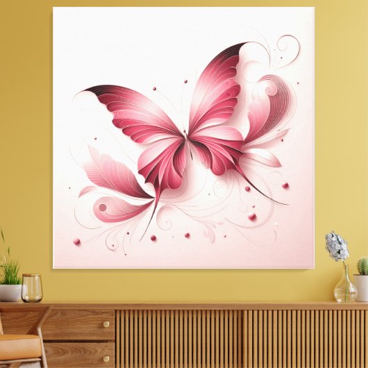 BUTTERFLY ART WALL CANVA LEINWANDDRUCK (Insitu (Wohnzimmer))