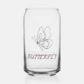 Butterfly Art Water Glass Dosenglas (Vorderseite)