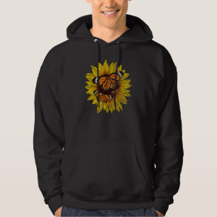 Butterfly Artist Florist Yellow Blume Sunshine Su Hoodie