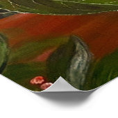 Butterfly auf Bush Print Poster (Ecke)