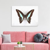 Butterfly auf Hintergrundbild Leinwanddruck (Insitu (Wohnzimmer))