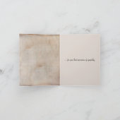 Butterfly auf Puff Blume Beileid Vielen Dank Karte (Innenseite)