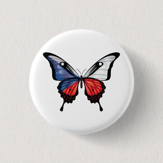 Butterfly-Aufkleber für tschechisches Frack Button (Vorderseite)