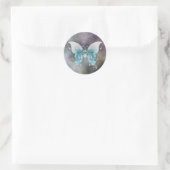 Butterfly-Aufkleber Runder Aufkleber (Tasche)
