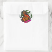 Butterfly-Aufkleber Runder Aufkleber (Tasche)