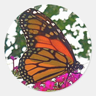 Butterfly-Aufkleber Runder Aufkleber