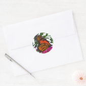 Butterfly-Aufkleber Runder Aufkleber (Umschlag)