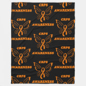 Butterfly/Awareness.. CRPS Fleecedecke (Vorderseite)