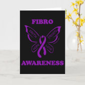 Butterfly/Awareness..Fibro-Karte Karte (Gelbe Blume)