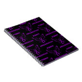 Butterfly/Awareness..Fibro-Notebook Notizblock (Rechte Seite)