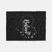 Butterfly Awareness glauben Fleecedecke (Vorderseite (Horizontal))