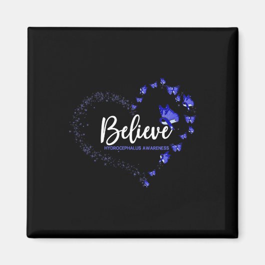 Butterfly Awareness glauben Magnet (Vorne)
