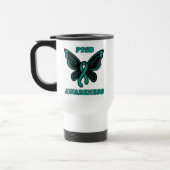 Butterfly/Awareness..PTSD Travel Mug Reisebecher (Links)