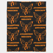Butterfly/Awareness...RSD/CRPS Fleecedecke (Vorderseite)
