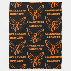 Butterfly/Awareness...RSD/CRPS Fleecedecke