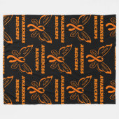 Butterfly/Awareness...RSD/CRPS Fleecedecke (Vorderseite (Horizontal))