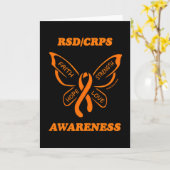 Butterfly/Awareness...RSD/CRPS Karte (Gelbe Blume)