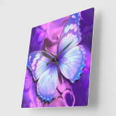 Butterfly B1-Uhr-Option Quadratische Wanduhr (Winkel)