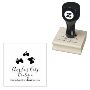 Butterfly Baby Boutique Closing Business-Logo Gummistempel