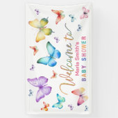 Butterfly Baby Dusche Begrüßungsbanner Banner (Vertikal)