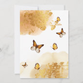 Butterfly Baby Dusche Einladung (Rückseite)