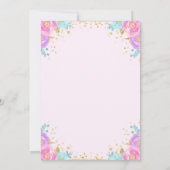 Butterfly Baby Dusche Einladung Girl Baby Dusche (Rückseite)