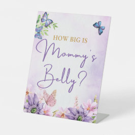 Butterfly Baby Dusche Es ist ein Mädchen-Fußball-S Sockelschild