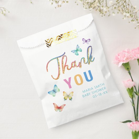 Butterfly Baby Dusche Gefälligkeitstaschen Geschenktütchen (Versiegelt)