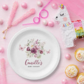 Butterfly Baby Dusche Pappteller (Party)