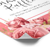 Butterfly Baby Dusche Windeln Raffle Party Zeichen Poster (Ecke)