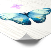 Butterfly Baby Duschkabine Foto Prop Rahmen Foam B Poster (Ecke)