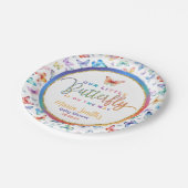 Butterfly-Baby-Duschpapier-Teller Pappteller (Schrägansicht)