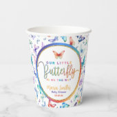 Butterfly Baby Duschpapierkissen Pappbecher (Rückseite)