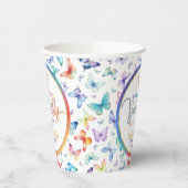 Butterfly Baby Duschpapierkissen Pappbecher (Links)