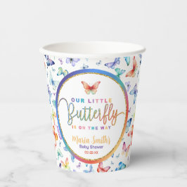 Butterfly Baby Duschpapierkissen Pappbecher