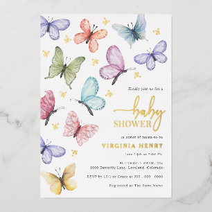 Butterfly Baby Folieneinladung